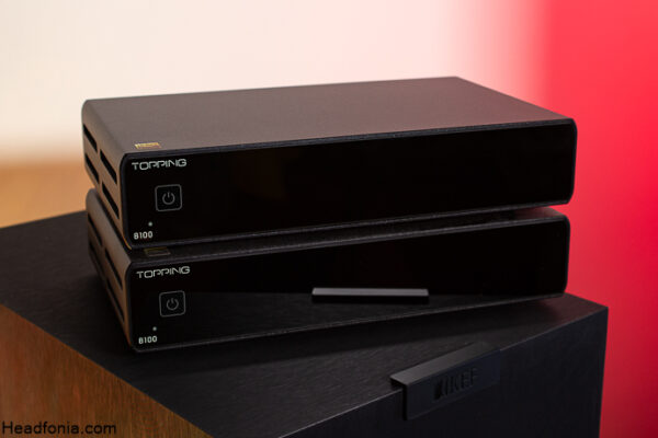 Topping B100 – 100 W Endstufe Mit 3 Gain-Modi, Bluetooth 5.1, AptX HD & LDAC – Schwarz, Kompakt